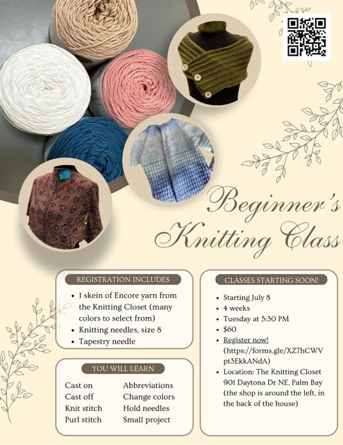 Beginning Knitting Lessons - Hand Knitting