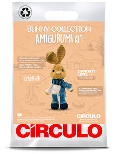 Charlie Easter Bunny Amigurumi Crochet Kit by Circulo