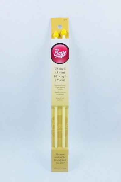 Boye Single Point Plastic Knitting Needles