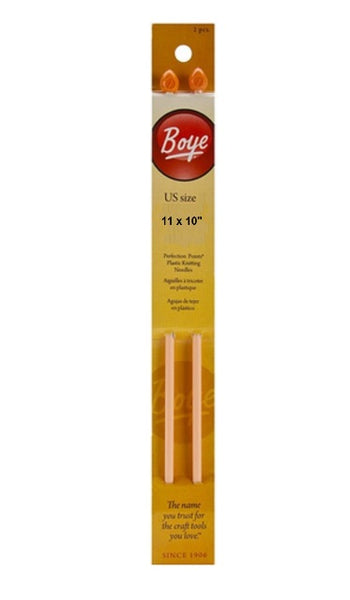 Boye Single Point Plastic Knitting Needles