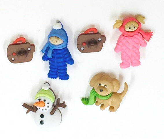Christmas & Winter Button Assortments