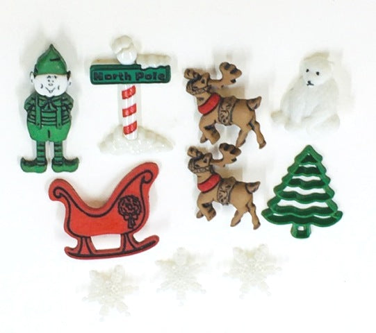 Christmas & Winter Button Assortments