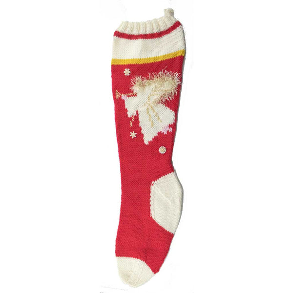 Red Angel Christmas Stocking Knitting Kit - # 7017-RK