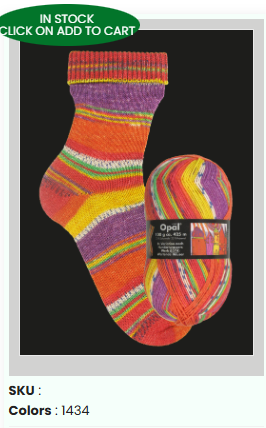 Opal Sock Yarn by Diamond - Self Striping Multi Color