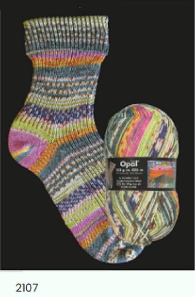 Opal Sock Yarn by Diamond - Self Striping Multi Color