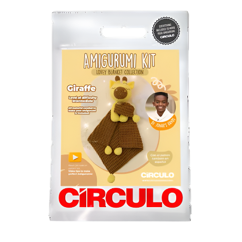 Giraffe Lovey Amigurumi Blanket Kit by Circulo
