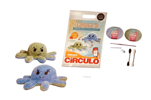 Octopus Amigurumi Kit - Color: 04 Blue & Green by Circulo