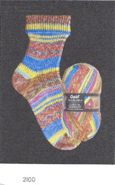 Opal Sock Yarn by Diamond - Self Striping Multi Color