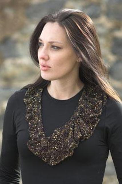 Ridged Necklace Pattern #2188 by Plymouth Yarn