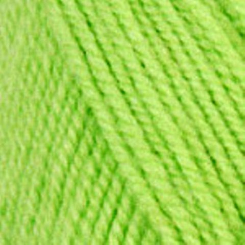 0477 Neon Green - Plymouth Encore Worsted Yarn 