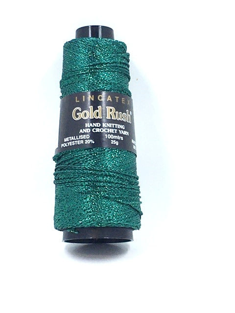 Lurex Yarn, L: 160 m, gold, 25 g/ 1 ball