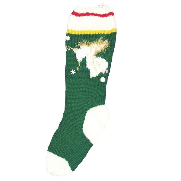 Angel Christmas Stocking Kit - Green -  #7017-G
