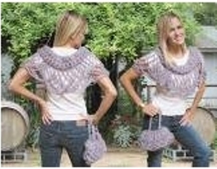 Chain Link Capelet and Purse Crochet Pattern