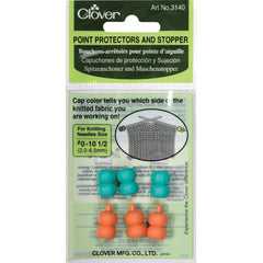Clover Knitting Needle Point Protectors - #3140  12pc/Pkg