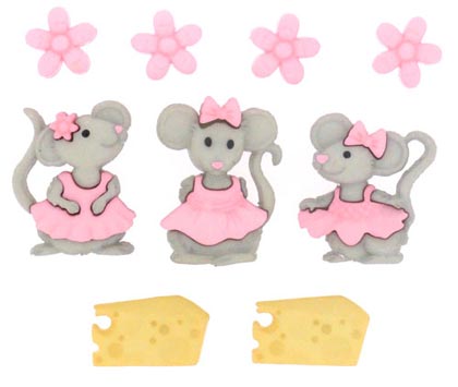 Mice Girls Buttons by Jesse James