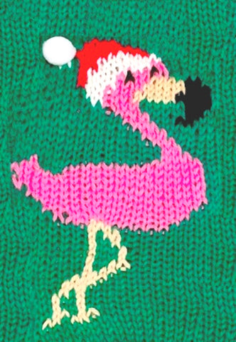 Flamingo Christmas Stocking Kit - Pinky - 7057K