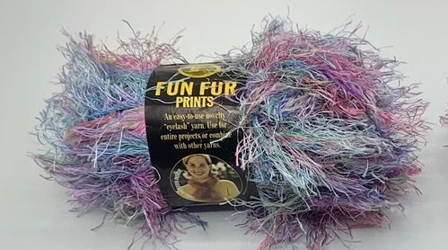 Lot of 2 Lion Brand Fun Fur Eyelash Yarn - or Wendy Racy Lady