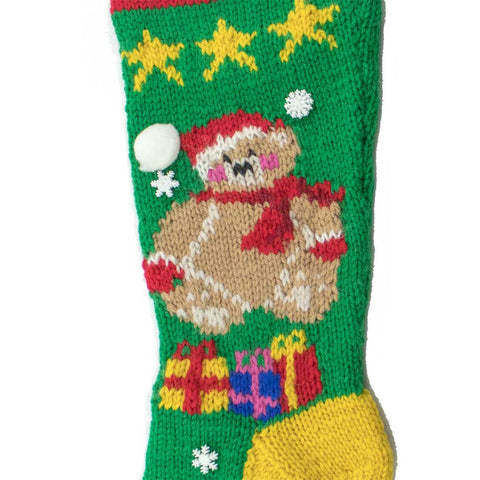 Cardinal Christmas Stocking Kit, Knitting Kit - Halcyon Yarn