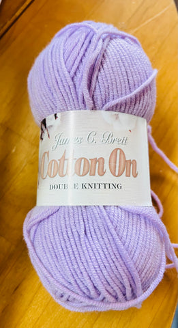Cotton On Knitting Yarn by James C Brett